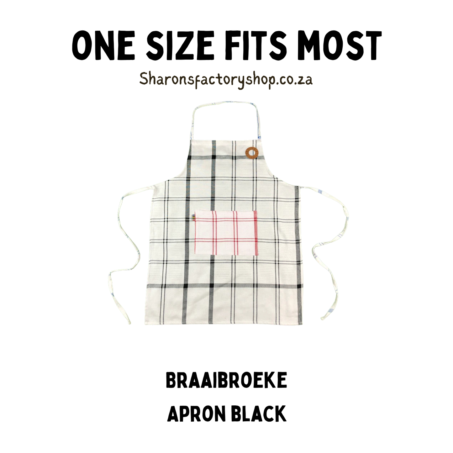 Braaibroeke Apron Black