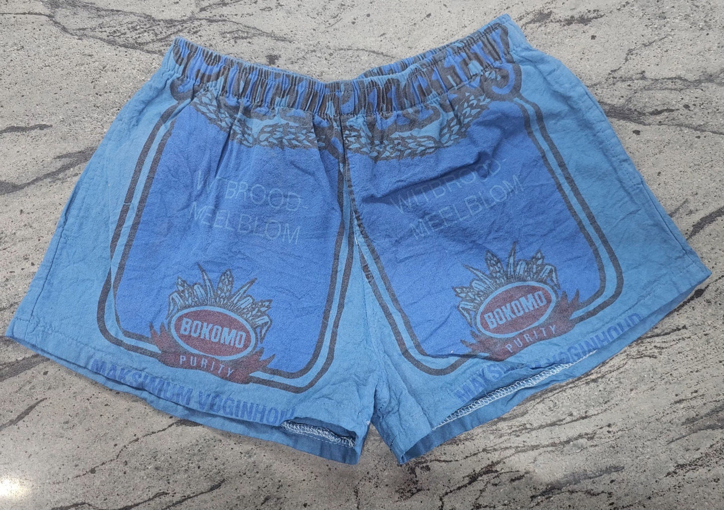 Navy Supa Shorts Flour bag