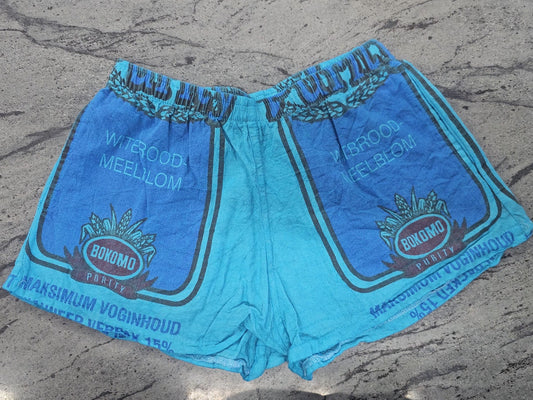 Turquoise Supa Shorts Flour bag
