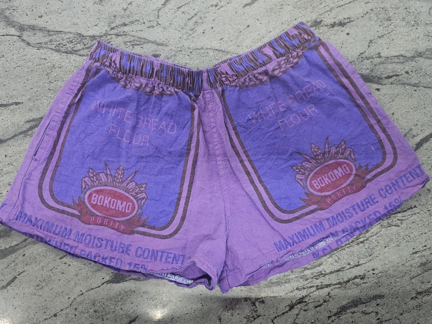 Purple Supa Shorts Flour bag