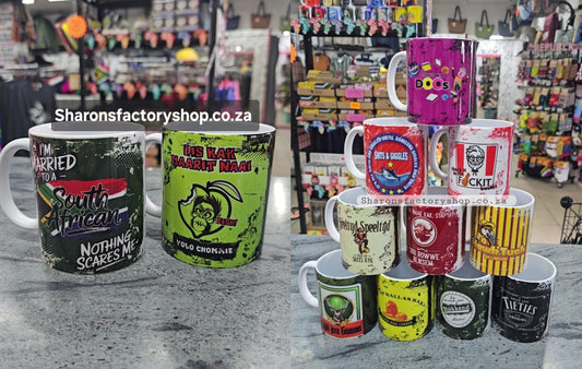 Cheeky Parody Spaza Novelty Mugs