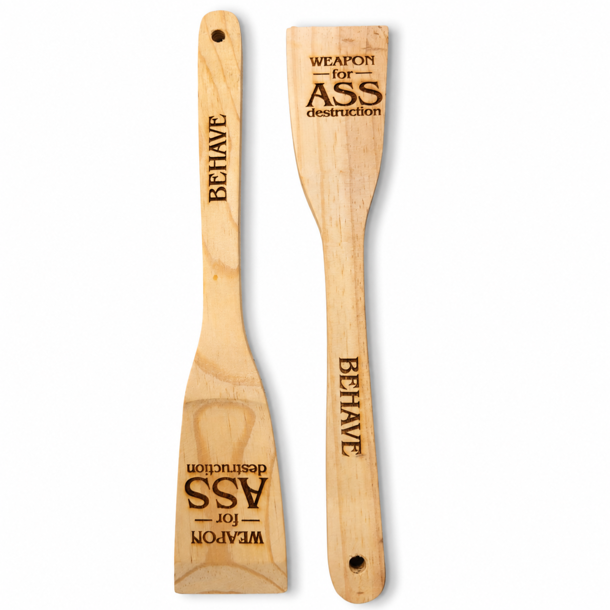 Wooden Spatula Weapon for Ass Distruction