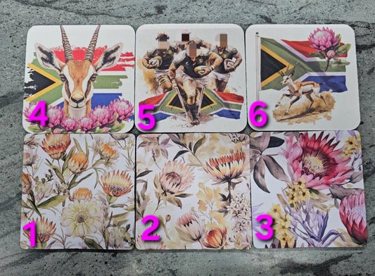 Rubber Square Coasters 5