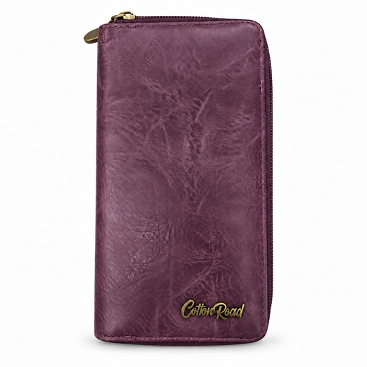 Cotton Road Double Zip Ladies Wallet | P19221