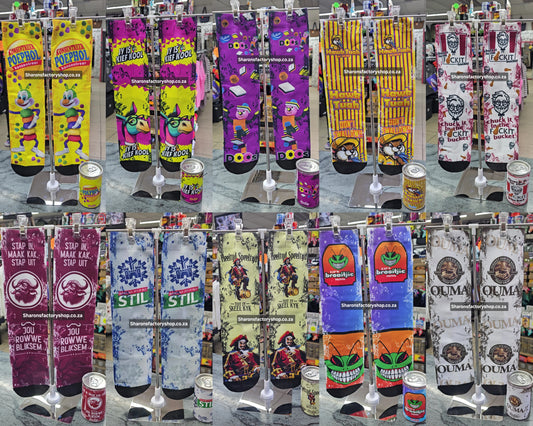 Cheeky Parody Adult Sublimation Can Socks