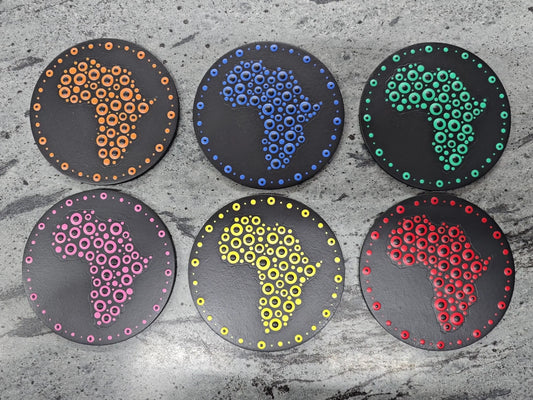 Hand Painted Circle Coasters 1