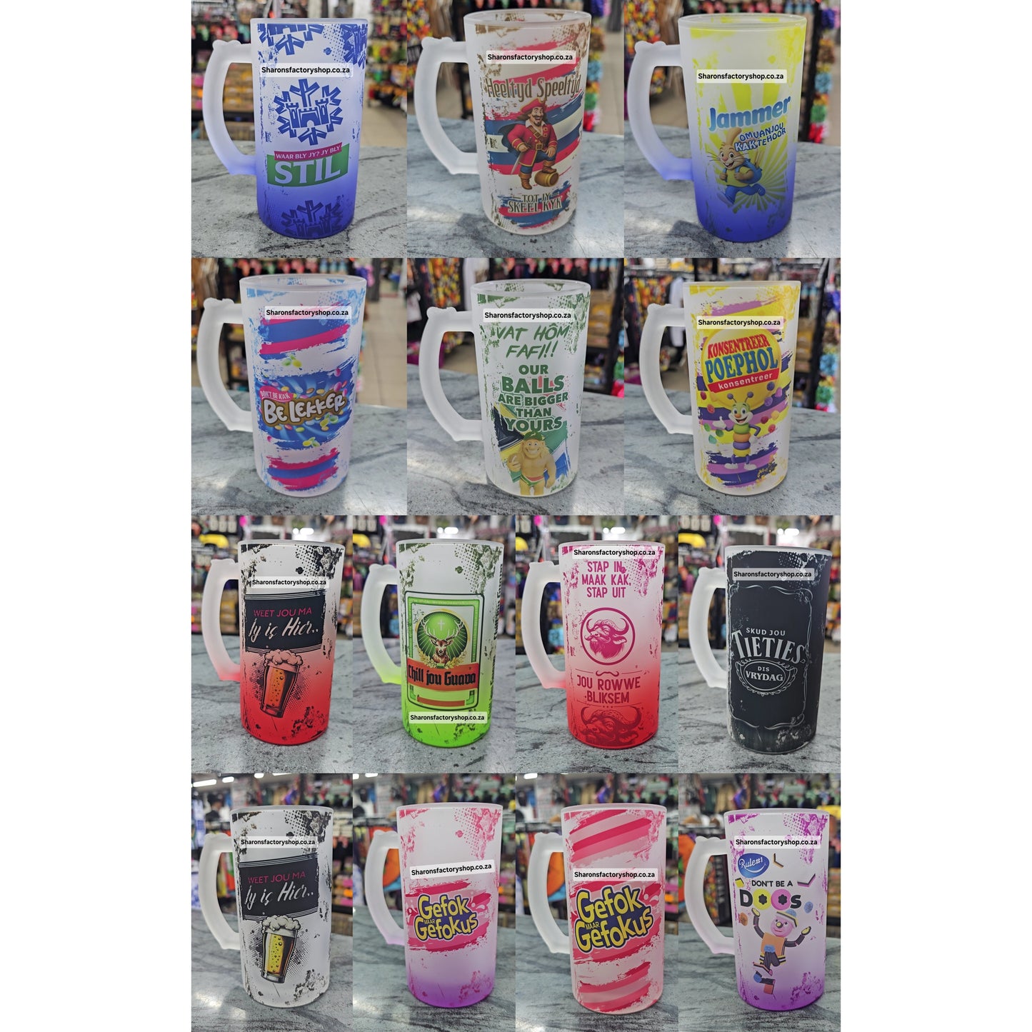 Cheeky Parody Spaza Beer Mug
