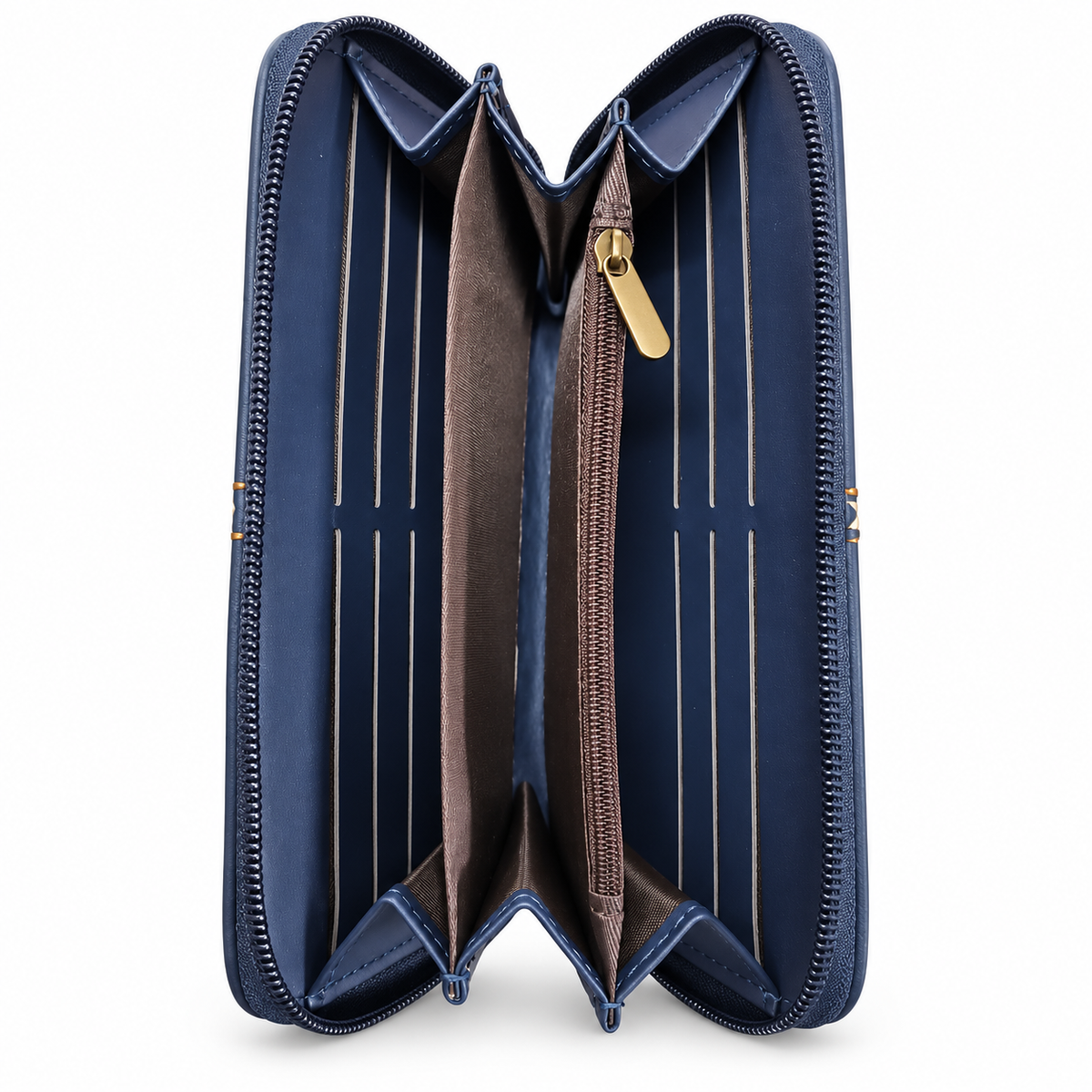 Cotton Road Single Zip Wallet – Stitched Detail | P19212