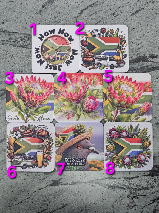 Rubber Square Coasters 2