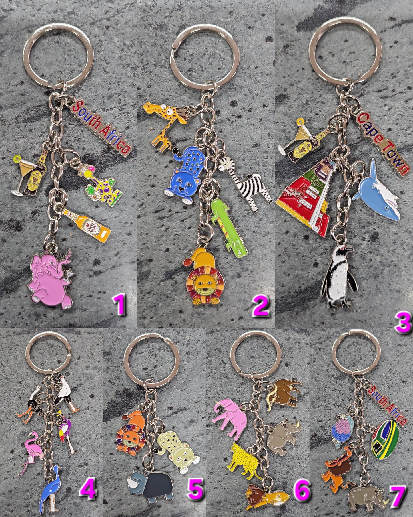 Metal SA Keyrings