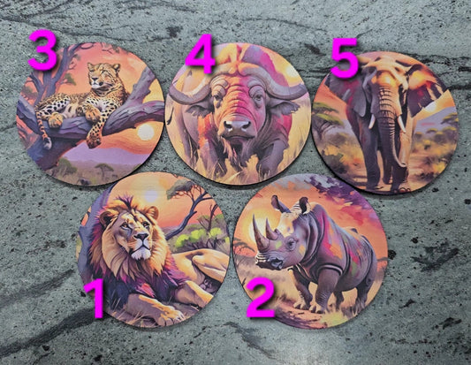 Rubber Circle Coasters 2