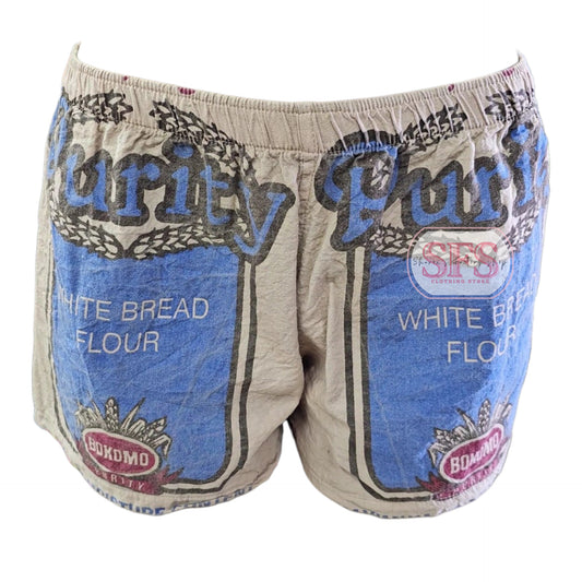 Khaki Unisex Flourbag Supa Shorts | Meelbroeke - Sharon's Factory Shop