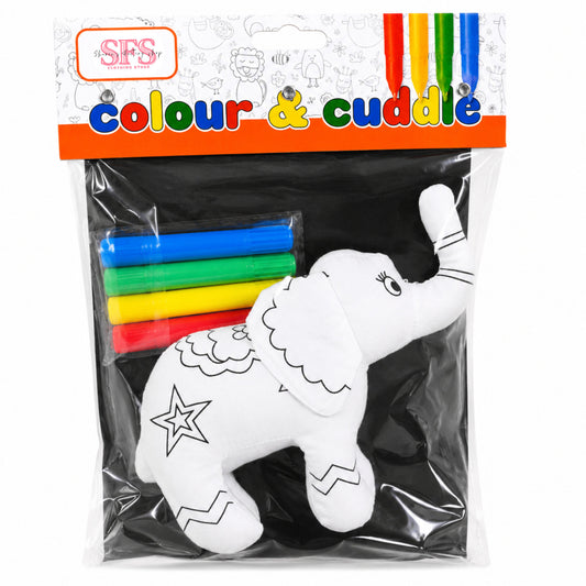 Colour & Cuddle Safari Colouring Set - Sharon's Factory Shop