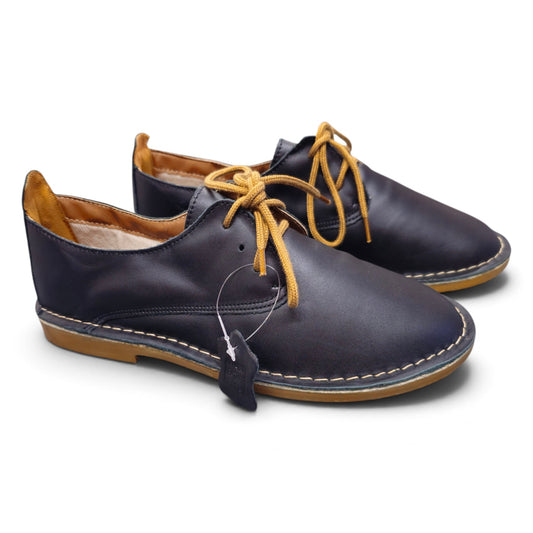 Black Lace Up Veldskoen | Genuine Leather