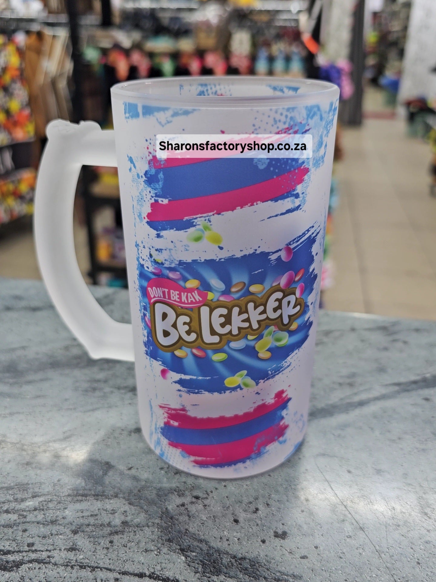 Cheeky Parody Spaza Beer Mug