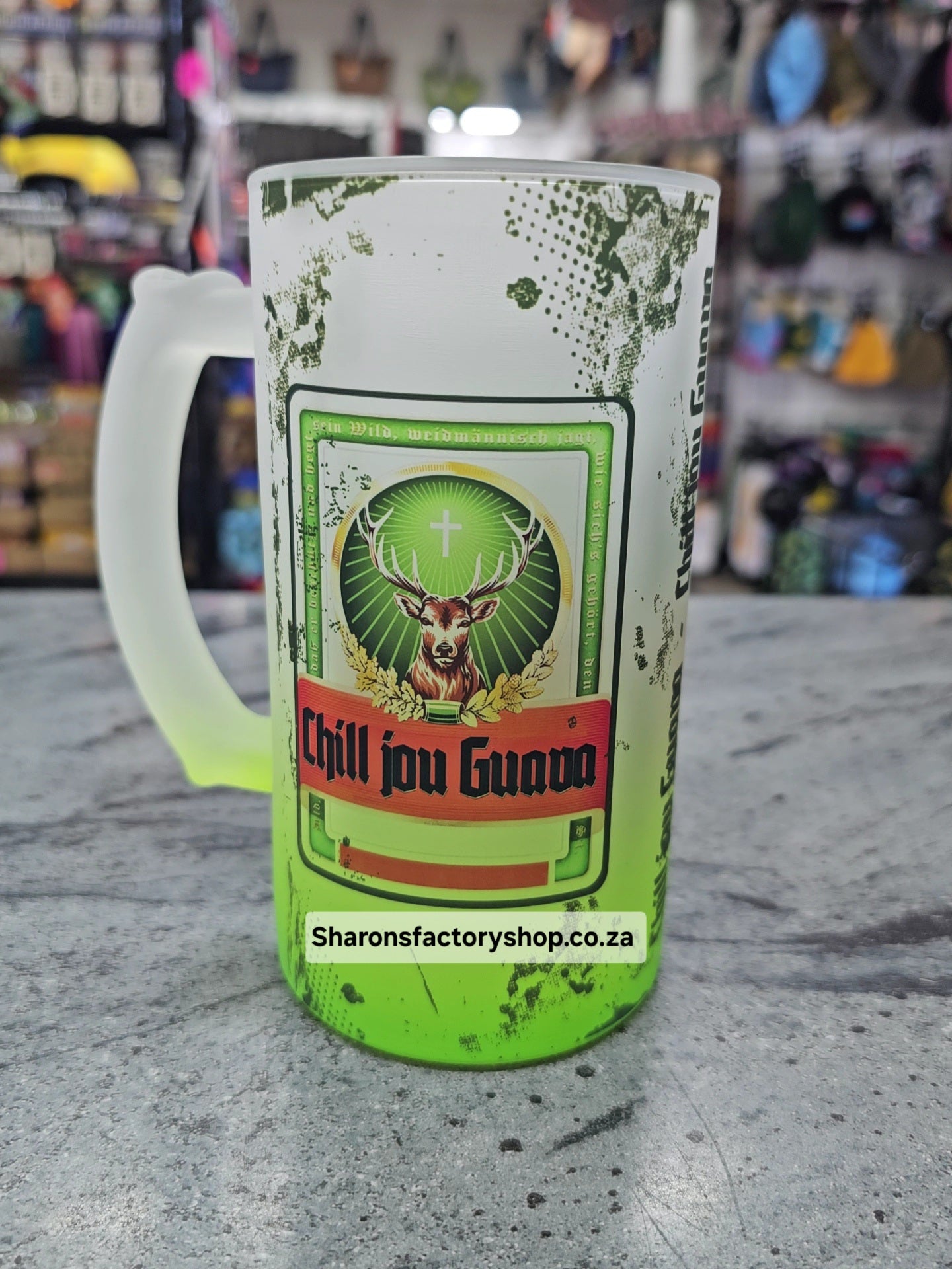Cheeky Parody Spaza Beer Mug