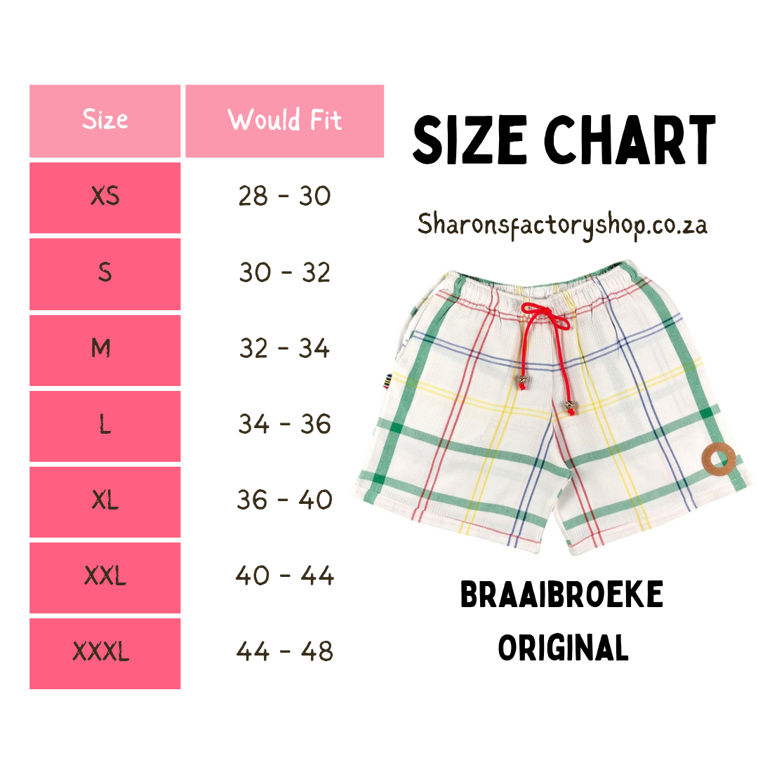 Braaibroeke Unisex Adult Shorts
