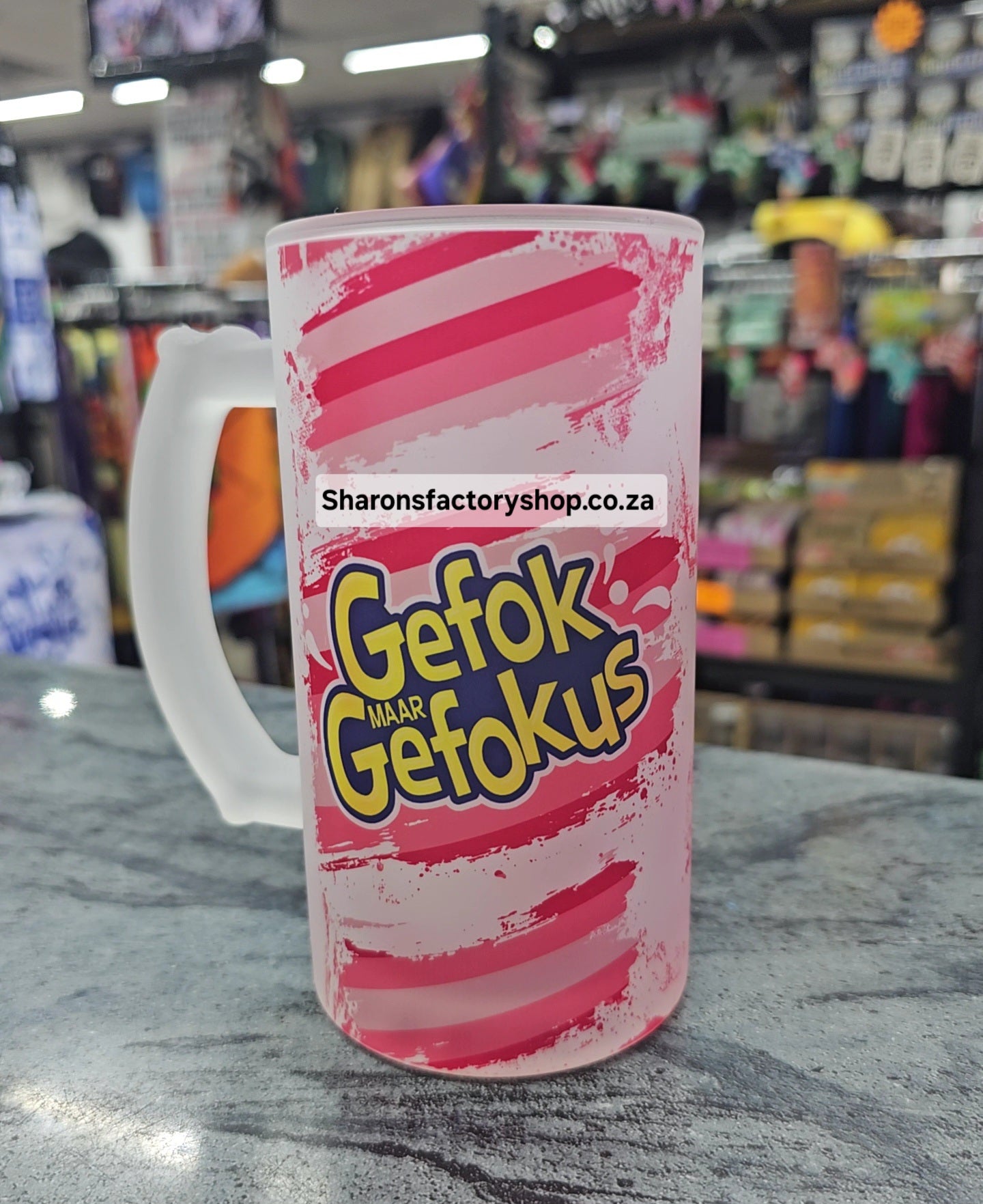 Cheeky Parody Spaza Beer Mug