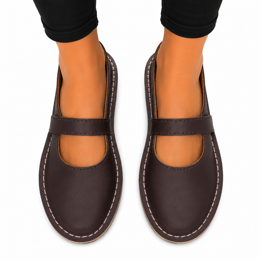 Burnt Chocolate Vellie Pumps - Sharon's Factory Shop