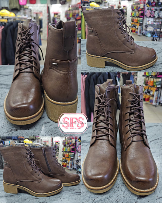 Fashion Ankle Boot Brown - Sharon's Factory Shop