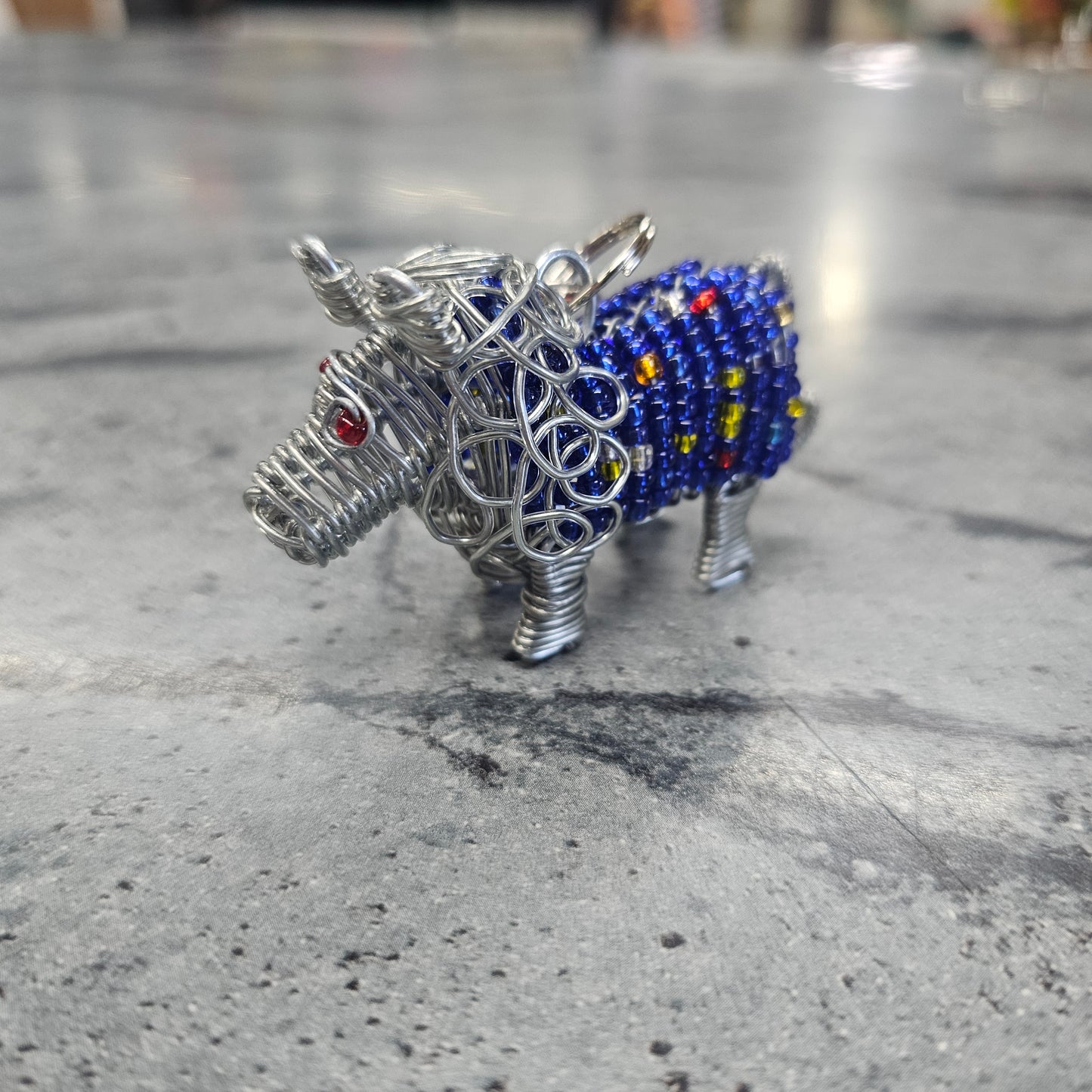 3D Beaded Animal Keyrings
