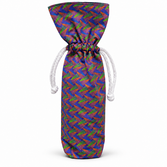 Shweshwe Wine Bottle Cover