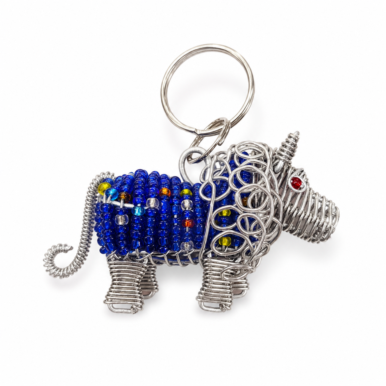 3D Safari Wire Bead Keyrings