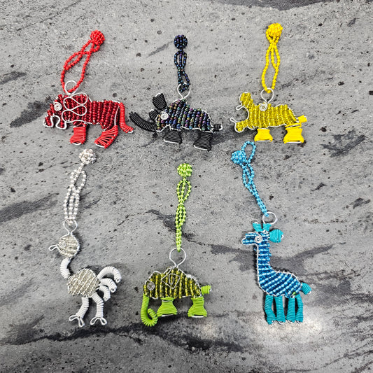 Beaded Animal Wine Charms