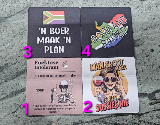 Rubber Square Coasters 6