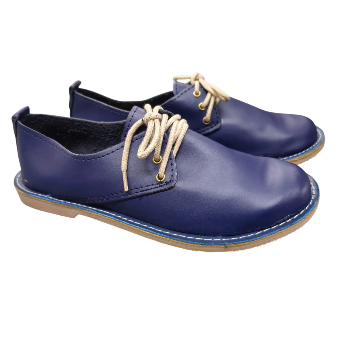 Navy Lace Up Veldskoen | Vellies