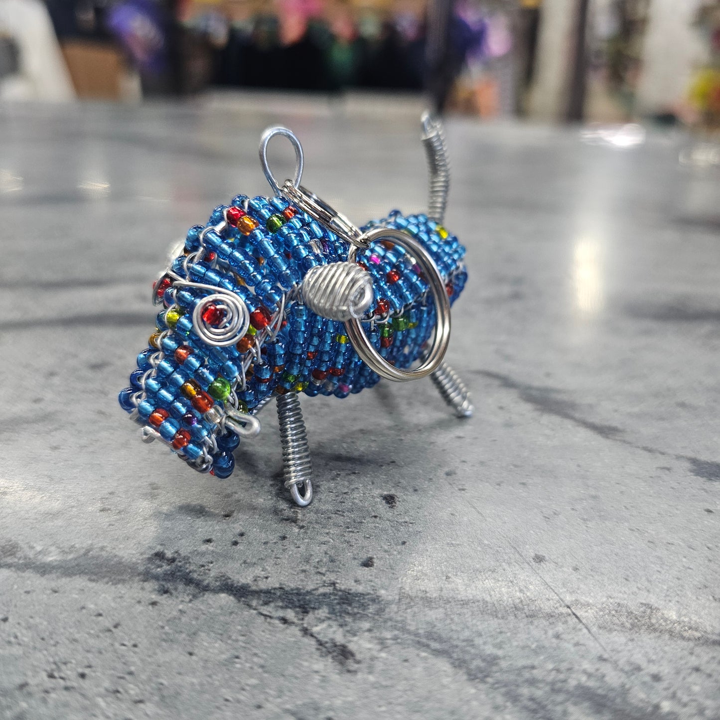 3D Beaded Animal Keyrings