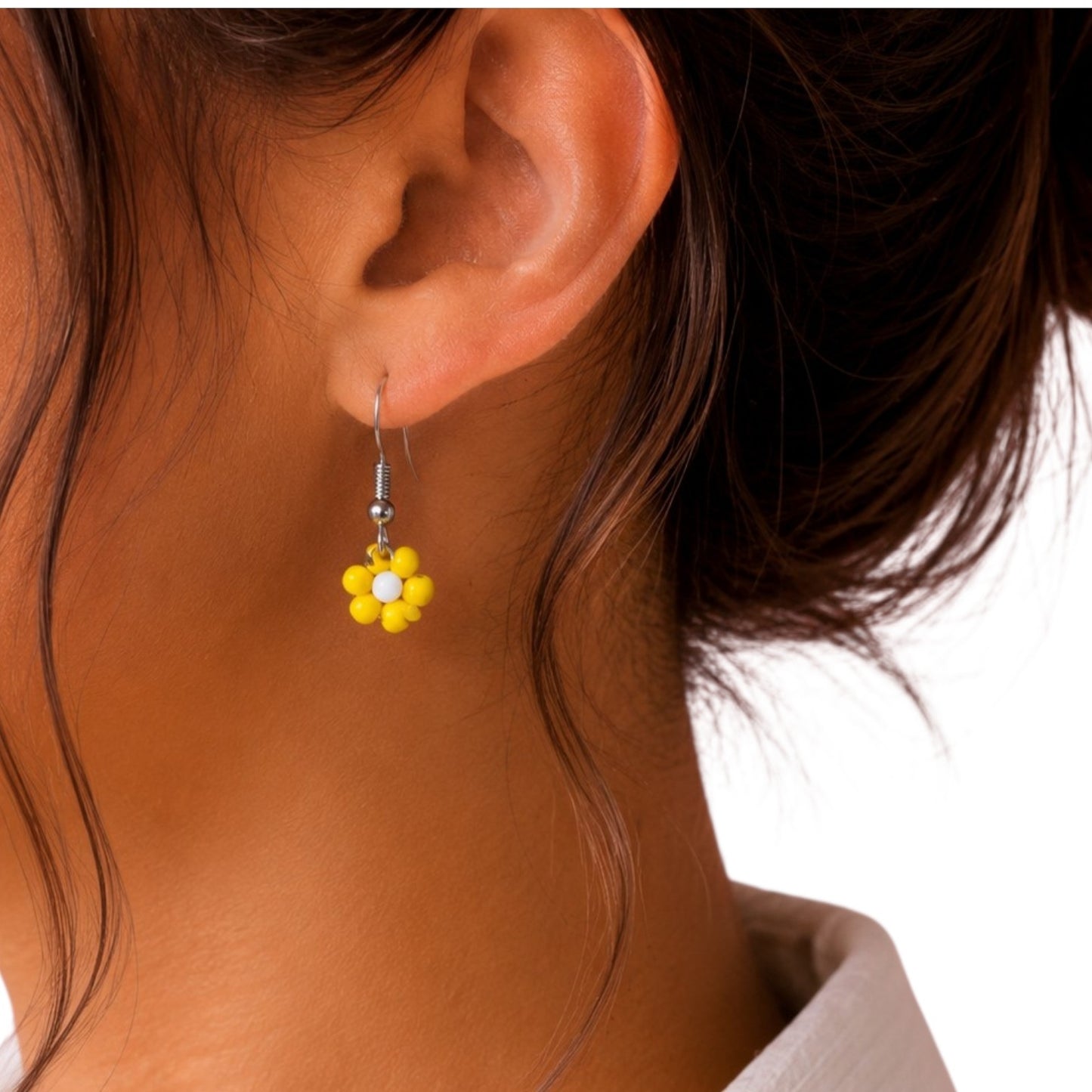 Handmade Flower Bead Earring - Sharon's Factory Shop