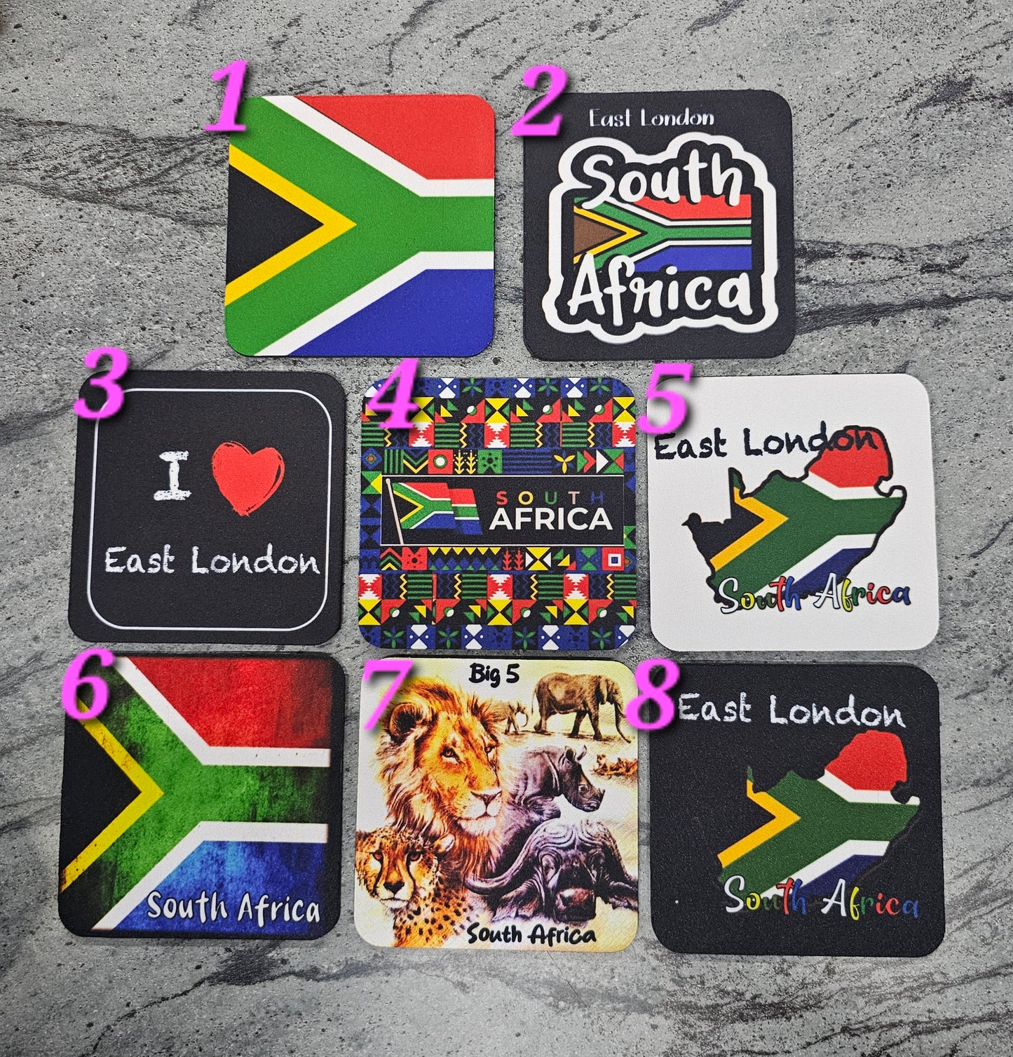 Rubber Square coasters