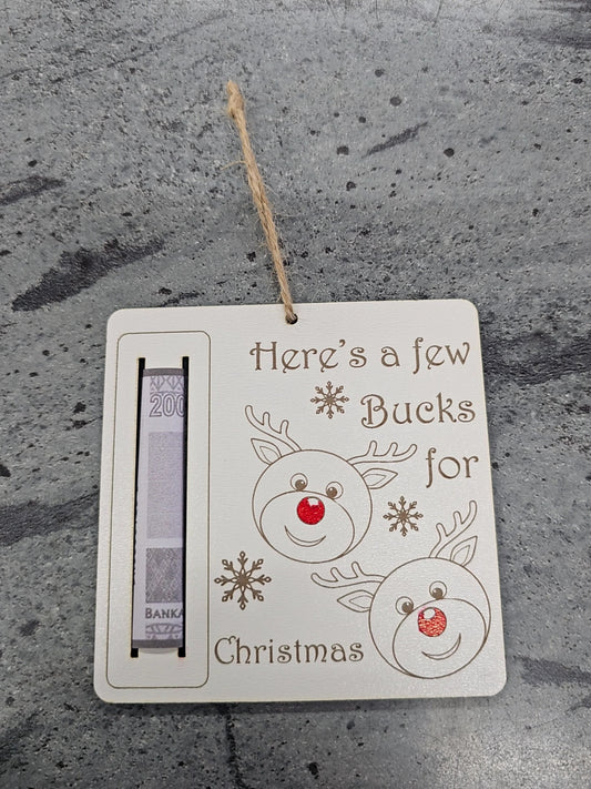 Reindeer Money Ornament