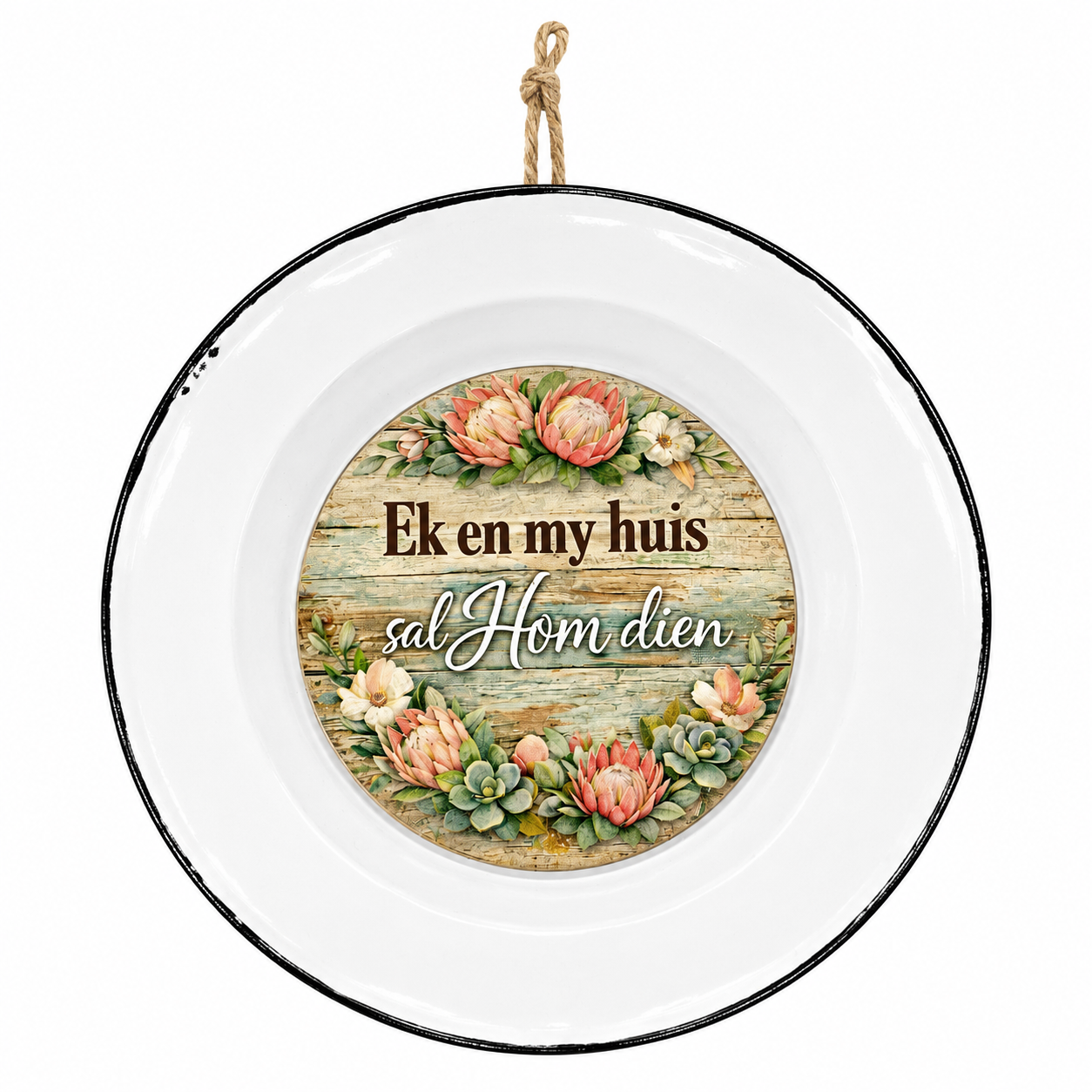 Enamel Plate Wall Sign 22cm