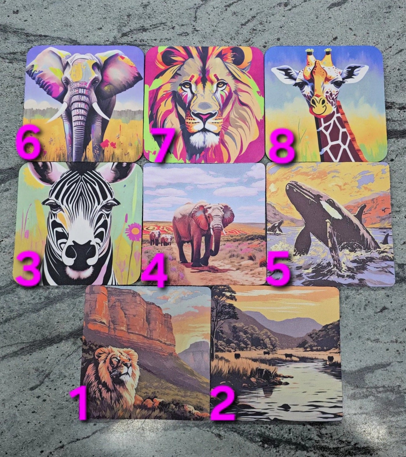 Rubber Square Coasters 3