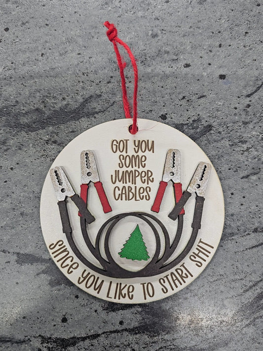 Jumper Cables Ornament