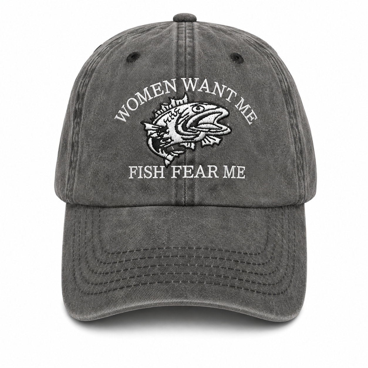 Women Want Me, Fish Fear Me Adult Cap