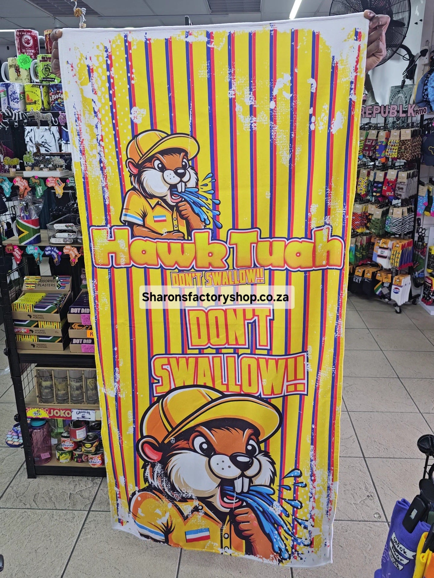 Cheeky Parody Spaza Large Beach Towels