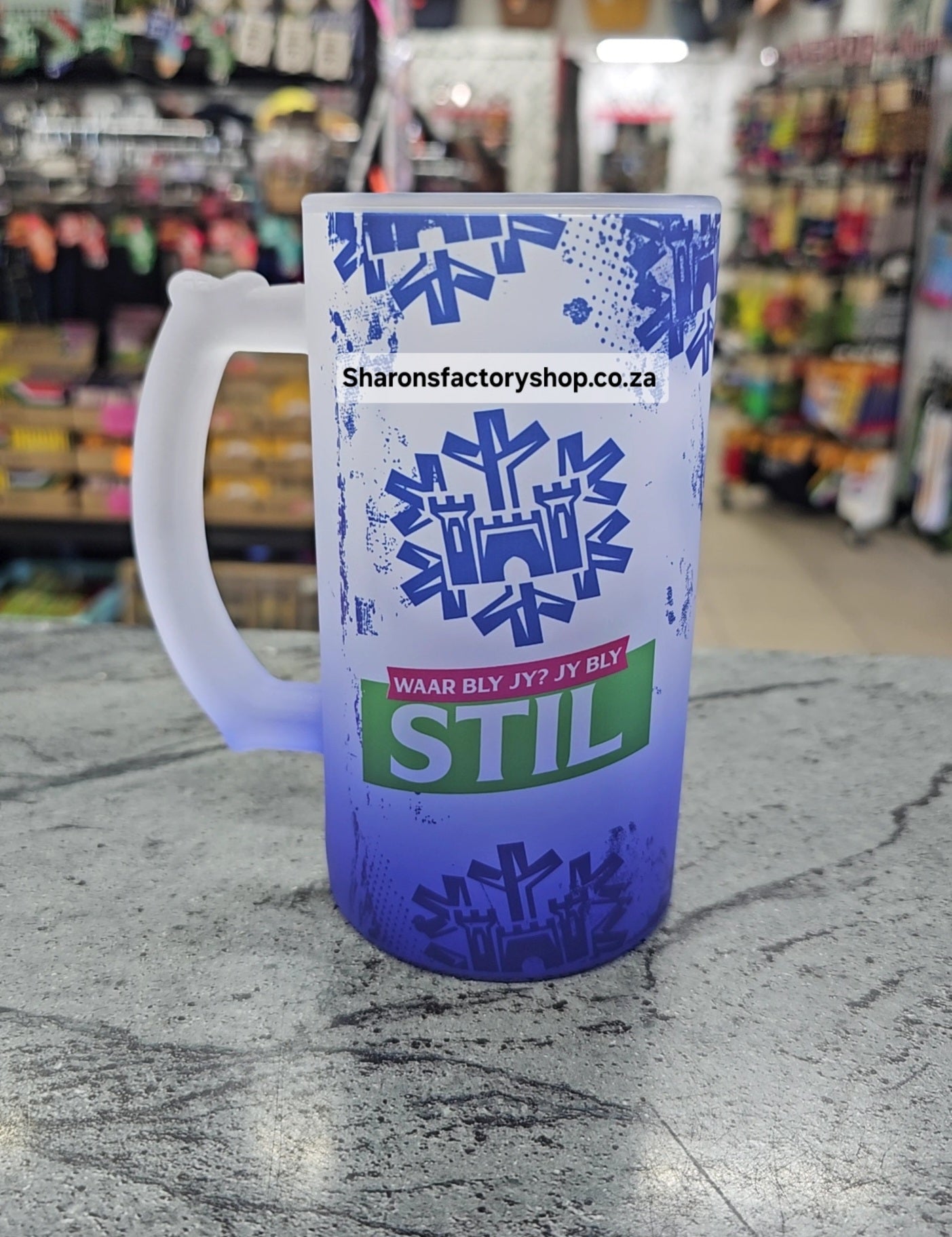Cheeky Parody Spaza Beer Mug
