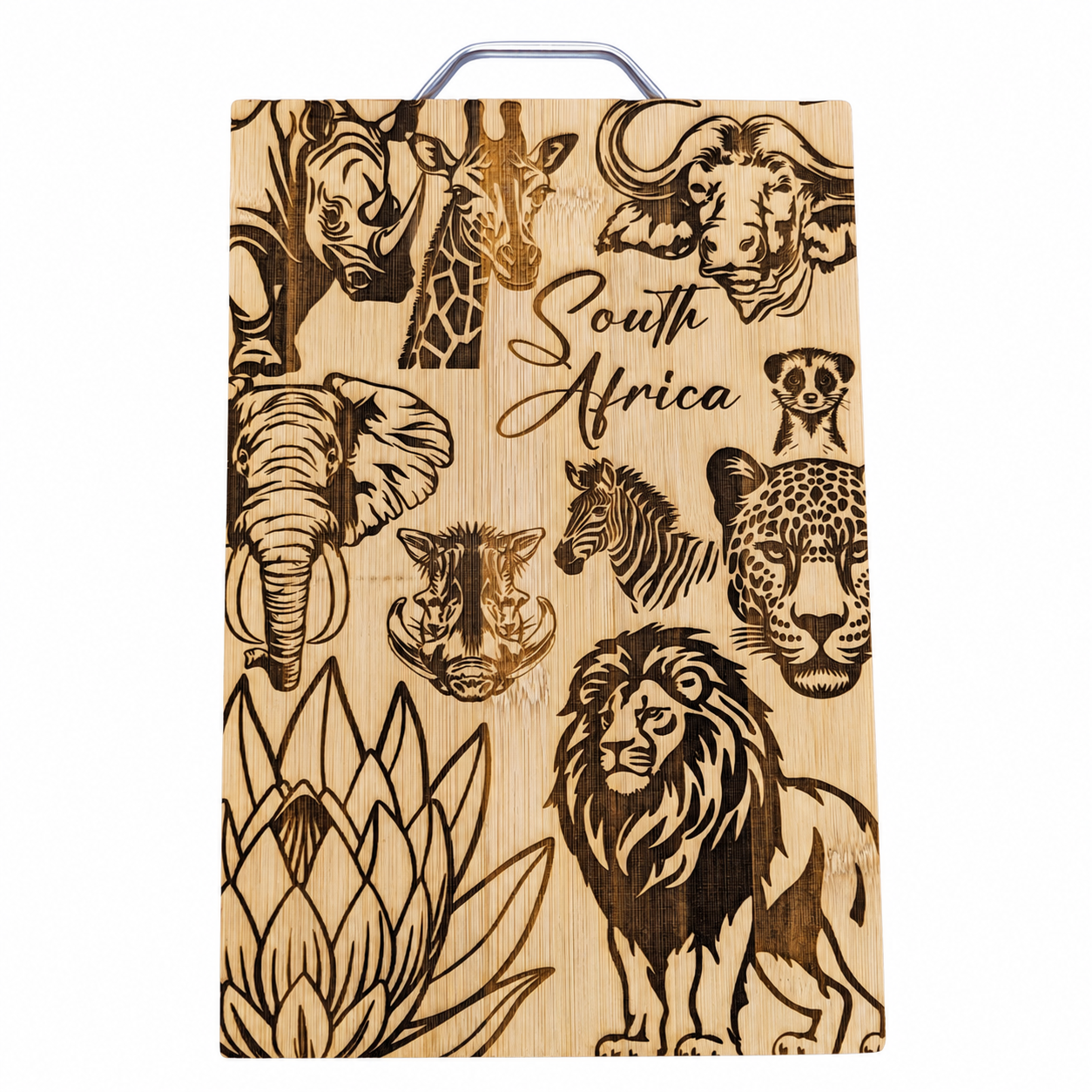 South African Engraved Bamboo Serving & Cutting Board
