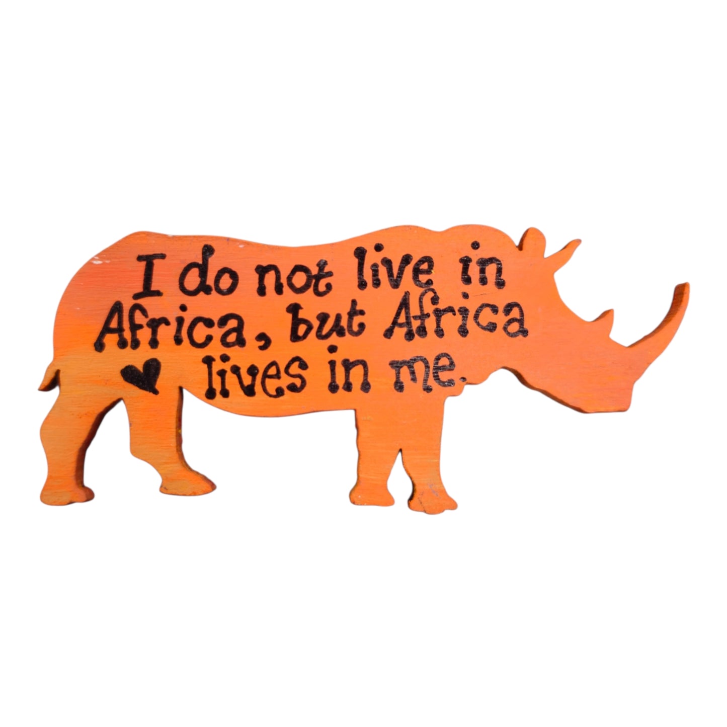 Hand-Painted Rhino Magnet