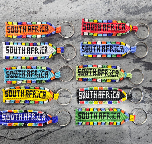 South Africa Beaded Keyrings