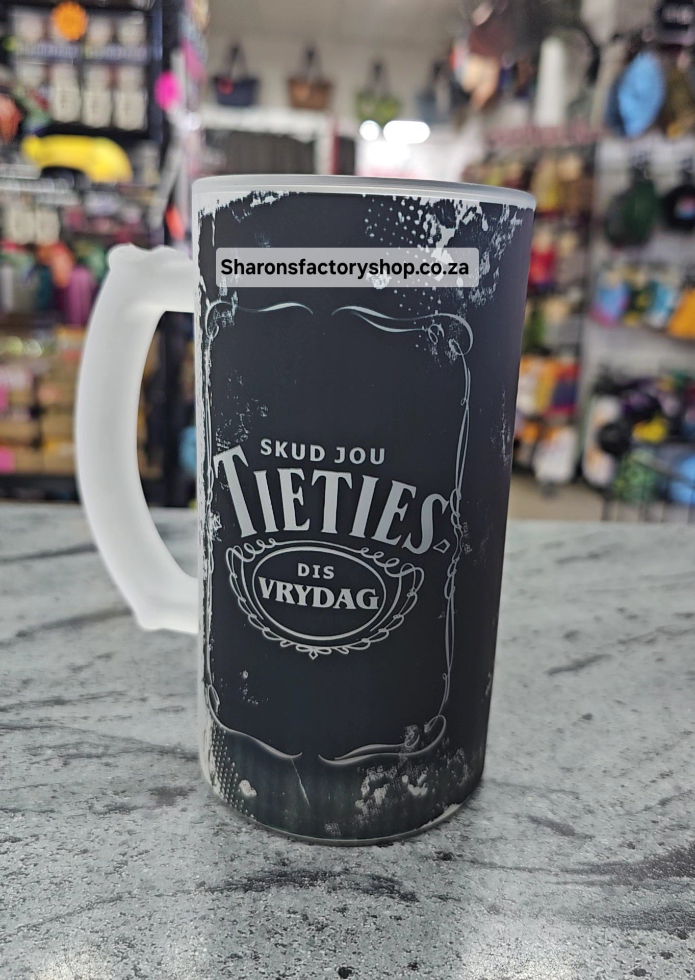 Cheeky Parody Spaza Beer Mug