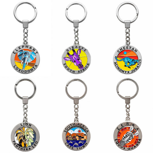 Spinning South African Collectible Keyring - Sharon's Factory Shop