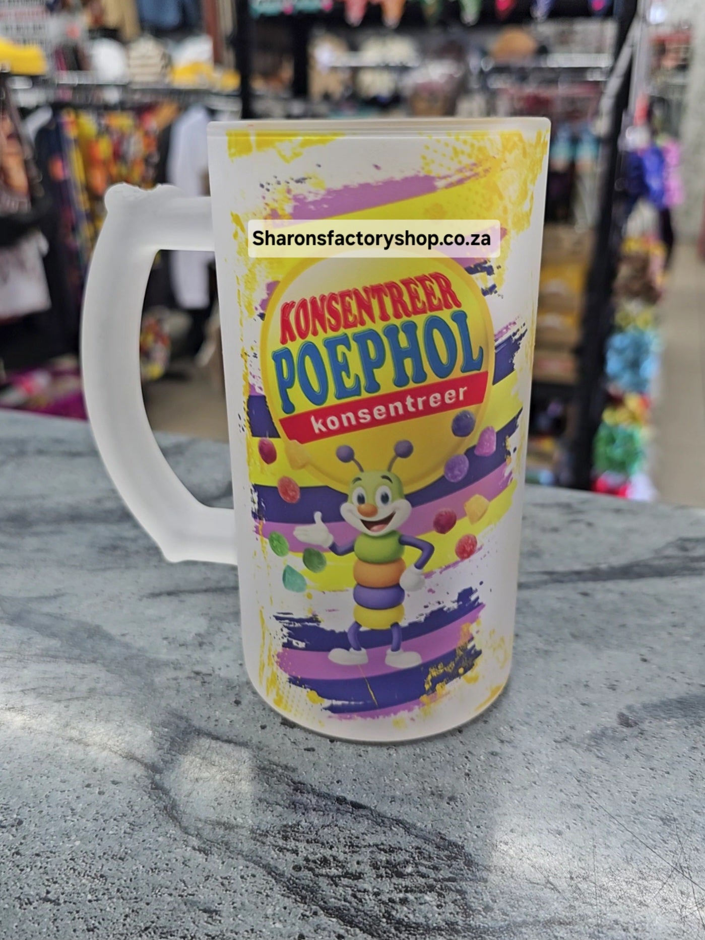 Cheeky Parody Spaza Beer Mug