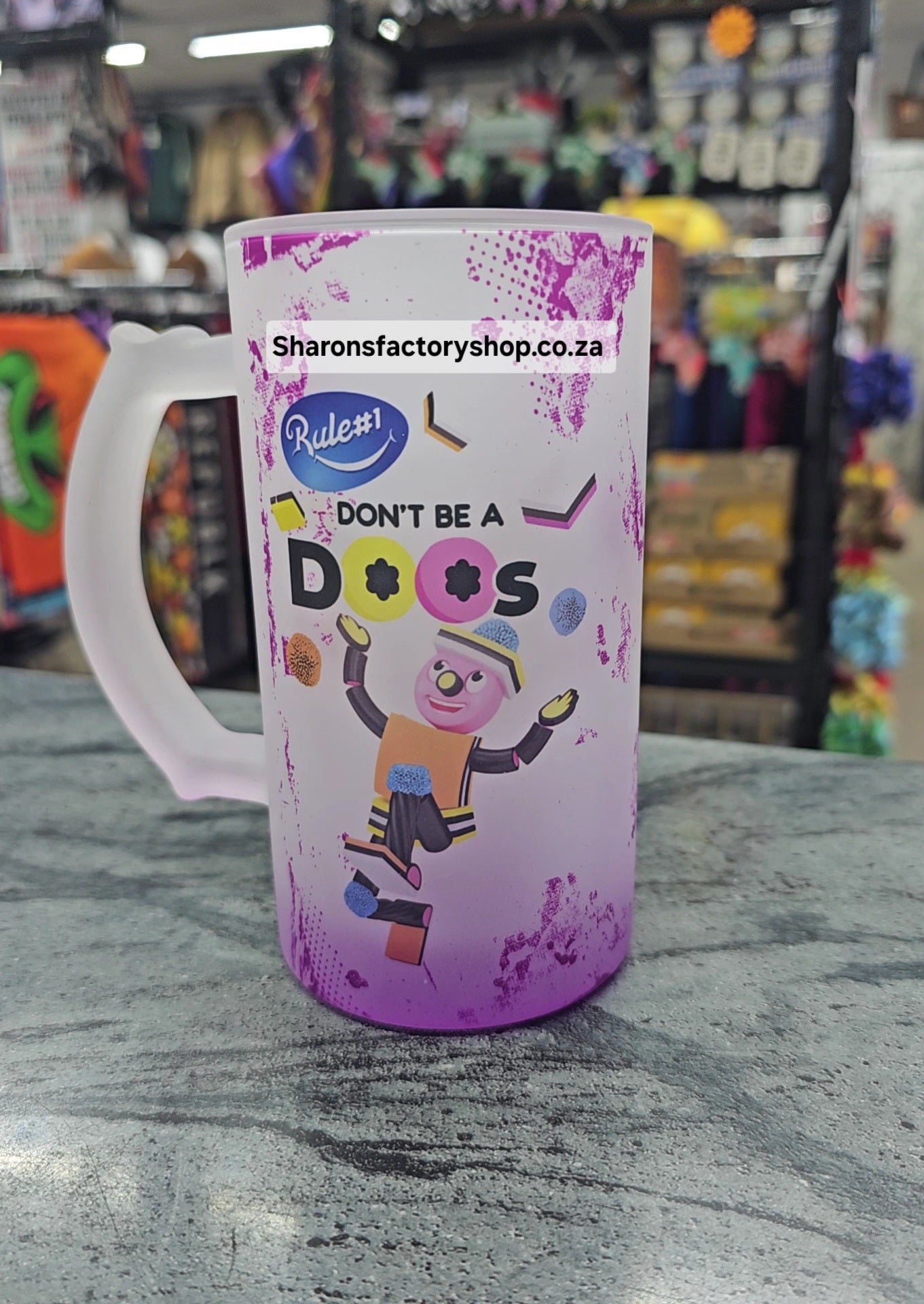 Cheeky Parody Spaza Beer Mug