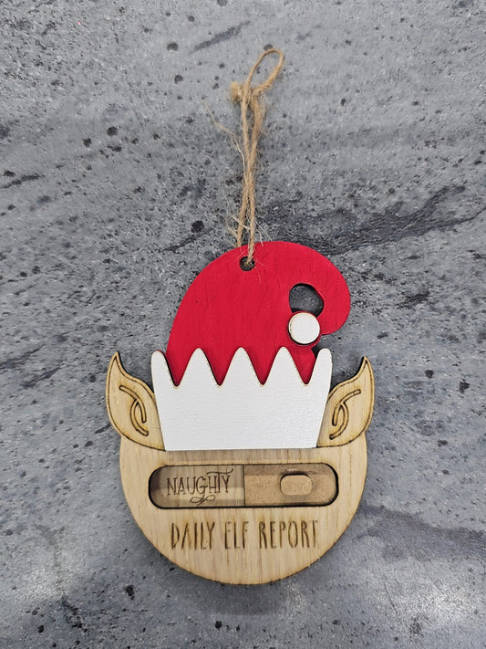 Daily Elf report Ornament