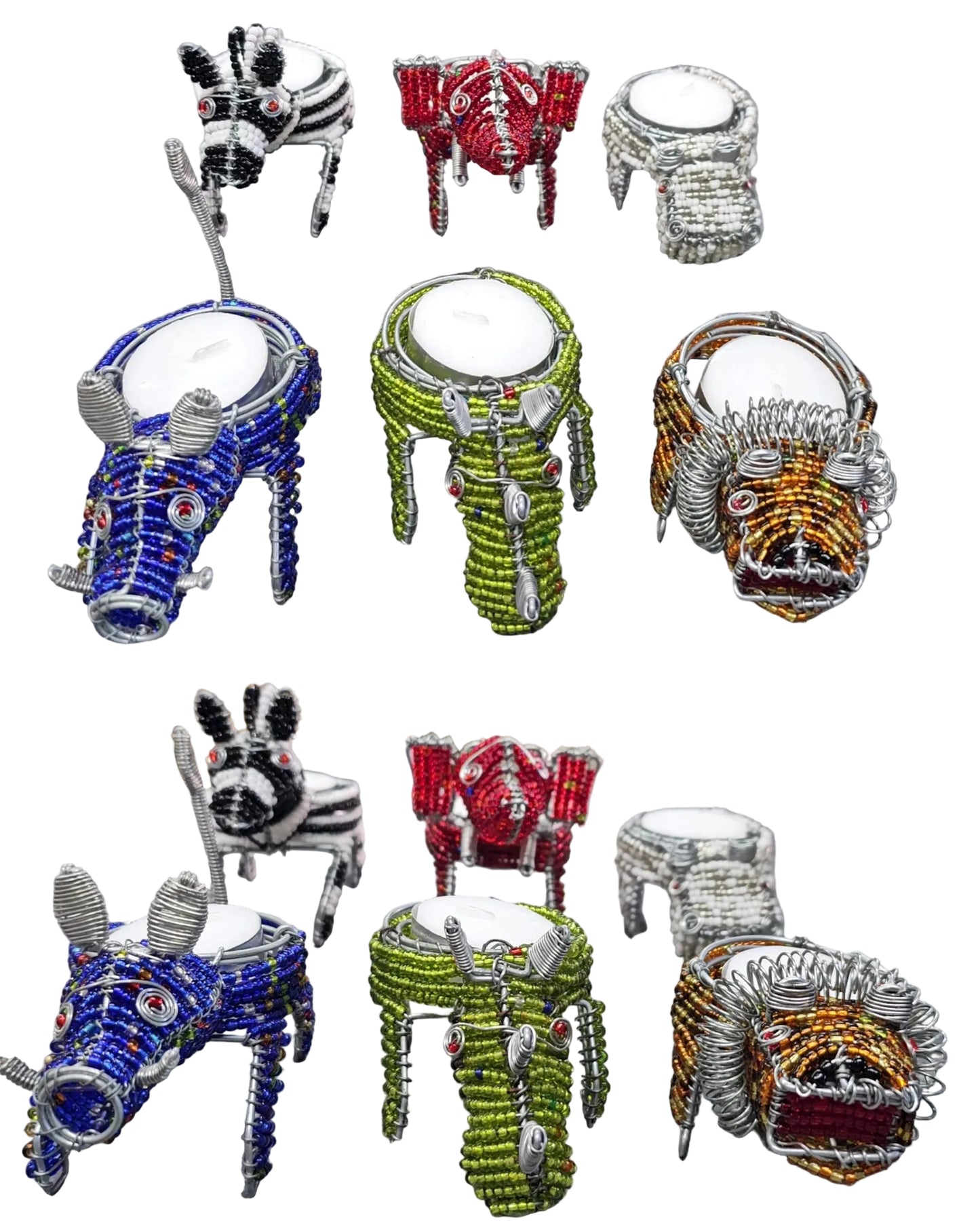 Beaded Tea Light Holders