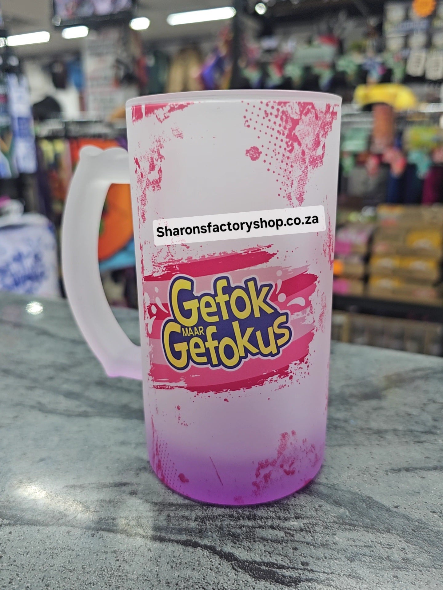 Cheeky Parody Spaza Beer Mug